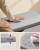 VASAGLE Pantofar cu bancheta tapitata, 3 compartimente, PAL si sezut din PU, 60x30x44 cm, alb Household NewTrend