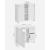 VASAGLE Dulap lavoar baie cu 3 sertare si 2 compartimente, MDF, 30x70x64 cm, alb Household NewTrend