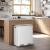 SONGMICS Cos gunoi dublu 59x32x65 cm, 2x30L, cu pedale si galeata detasabila, alb Household NewTrend