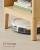 VASAGLE Noptiera 45x40x60 cm, cu sertar aspect ratan si raft, stil boho, PAL si MDF, natur Household NewTrend