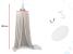 Baldachin suspendat tip cort 70x290 cm, decor camera copii, cu set montaj, gri Household NewTrend