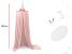 Baldachin suspendat tip cort 70x290 cm, decor camera copii, cu set montaj, roz Household NewTrend