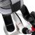 Tricicleta 3in1 105x52x94 cm, sezut rotativ 360°, roti fara aer, copertina reglabila, gri Household NewTrend