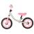 Bicicleta fara pedale pentru copii 80x40x57 cm, reglabila, roti din spuma, 1.8 kg, gri roz Household NewTrend