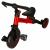 Tricicleta 3in1 Mini 67x47x51 cm, transformabila in bicicleta fara pedale, reglabila, roti din spuma, rosu-negru Household NewTrend