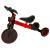 Tricicleta 3in1 Mini 67x47x51 cm, transformabila in bicicleta fara pedale, reglabila, roti din spuma, rosu-negru Household NewTrend