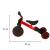 Tricicleta 3in1 Mini 67x47x51 cm, transformabila in bicicleta fara pedale, reglabila, roti din spuma, rosu-negru Household NewTrend