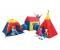 Set corturi de joaca 5 in 1 cu tunele si casuta, pliabil, pentru interior si exterior, multicolor Household NewTrend