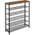 VASAGLE Etajera pantofi cu 5 rafturi si polita superioara, 100x30x110 cm, maro rustic Household NewTrend