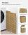 SONGMICS Cos rufe cu capac, ratan sintetic si sac detasabil, 90 L, 46x33x60 cm, natur Household NewTrend