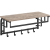 VASAGLE Cuier perete cu polita, bara si 5 carlige, 66x27x30 cm, gri Household NewTrend
