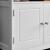 VASAGLE Dulap baie 60x30x60 cm, 2 usi, compartiment deschis, stil scandinav, alb mat Household NewTrend