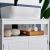 VASAGLE Dulap baie 60x30x60 cm, 2 usi, compartiment deschis, stil scandinav, alb mat Household NewTrend