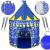 Cort Castel de joaca pentru copii, pliabil, 100x140 cm, albastru Household NewTrend