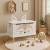 Lada depozitare Atmosphera for kids Renard, 53x33x55 cm, MDF cu picioare lemn, alb Household NewTrend