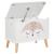 Lada depozitare Atmosphera for kids Renard, 53x33x55 cm, MDF cu picioare lemn, alb Household NewTrend