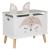 Lada depozitare Atmosphera for kids Renard, 53x33x55 cm, MDF cu picioare lemn, alb Household NewTrend