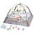 Tarc de joaca pentru bebelusi, 76x76x50 cm, gri – cu jucarii, mingi si arcade interactive Household NewTrend