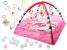 Tarc de joaca pentru bebelusi, 76x76x50 cm, roz – cu jucarii, mingi si arcade interactive Household NewTrend