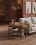 VASAGLE Banca pantofi 80x30x50 cm, cu rafturi si sezut tapitat, otel si piele PU, maro caramel Household NewTrend