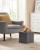 SONGMICS Taburet pliabil 30x30x30 cm, cu spatiu de depozitare, capac tapitat, MDF si imitatie in, gri Household NewTrend