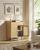 SONGMICS Dulap 70x40x90 cm, cu 2 sertare, raft reglabil si usi duble, MDF si lemn masiv, stil boho, stejar bej Household NewTrend