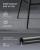 VASAGLE set 2 scaune de bar rotative 360°, cu spatar, inaltime 101 cm, piele sintetica, cadru otel, stil modern, negru Household NewTrend