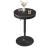 VASAGLE Masa de bar neagra, 59x59x(83-105) cm – inaltime reglabila, compartiment de depozitare Household NewTrend