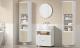 VASAGLE Dulap baie cu montare pe podea sau perete, 7 compartimente, 30x40x160 cm, alb bej Household NewTrend