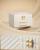 SONGMICS Cutie de bijuterii pe 3 nivele, cu oglinda si tavi detasabile, 22x24x16 cm, alb crem Household NewTrend