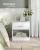VASAGLE Noptiera cu sertar si compartiment deschis, 28x39x41 cm, alb Household NewTrend