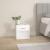 VASAGLE Noptiera cu sertar si compartiment deschis, 28x39x41 cm, alb Household NewTrend
