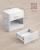 VASAGLE Noptiera cu sertar si compartiment deschis, 28x39x41 cm, alb Household NewTrend