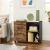VASAGLE Dulap mobil tip rollbox pentru birouri, sertar cu sina suport dosare, stil industrial, 40x80x66 cm, maro rustic Household NewTrend
