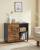 VASAGLE Dulap mobil tip rollbox pentru birouri, sertar cu sina suport dosare, stil industrial, 40x80x66 cm, maro rustic Household NewTrend