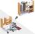 SONGMICS Organizator modular cu 3 forme de depozitare reglabile, din bambus, 65x15x40 cm, maro Household NewTrend