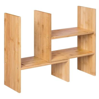 SONGMICS Organizator modular cu 3 forme de depozitare reglabile, din bambus, 65x15x40 cm, maro Household NewTrend