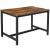 VASAGLE Masa de bucatarie pentru 4 persoane, cadru metalic, stil industrial, 120x75x75 cm, maro rustic Household NewTrend