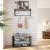 VASAGLE Raft pentru pantofi cu 2 polite, 73x30x45cm, otel, stil industrial, gri stejar si negru Household NewTrend
