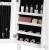 SONGMICS Oglinda de podea cu suport, din MDF, spatiu de depozitare, 41x37x152 cm, alb Household NewTrend
