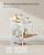 SONGMICS Raft de depozitare mobil tip carucior rulant, pentru baie sau bucatarie, cadru otel, 32x43x74 cm, alb Household NewTrend