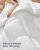 SONGMICS Pilota matlasata dubla, 4 anotimpuri, 150, 350 si 500 GSM, din microfibra, 200x200 cm, alb Household NewTrend