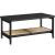 VASAGLE Masuta de cafea, din MDF, cu spatiu de depozitare pe 2 nivele, 55x100x45 cm, negru Household NewTrend