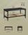 VASAGLE Masuta de cafea, din MDF, cu spatiu de depozitare pe 2 nivele, 55x100x45 cm, negru Household NewTrend