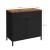 SONGMICS Dulap de depozitare 80x40x76 cm, negru si maro rustic, stil industrial, otel si PAL, cu 2 usi, 1 sertar si panou perforat Household NewTrend