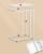 VASAGLE Masuta de cafea, cu cadru de otel si roti, stil industrial, 35x50x60 cm, crem Household NewTrend