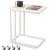 VASAGLE Masuta de cafea, cu cadru de otel si roti, stil industrial, 35x50x60 cm, crem Household NewTrend