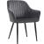 SONGMICS Scaun living tapitat din catifea cu cotiere, sarcina 110 kg, 63x60x85 cm, gri Household NewTrend