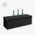 SONGMICS Taburet pliabil cu sezut moale, spatiu de depozitare 120litri, maxim 300kg, 110x38x38cm, negru Household NewTrend