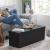 SONGMICS Taburet pliabil cu sezut moale, spatiu de depozitare 120litri, maxim 300kg, 110x38x38cm, negru Household NewTrend